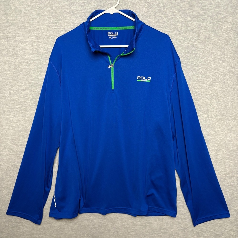 Polo Sport Athletic Performance Quater Zip Pullover Shirt Men XXL